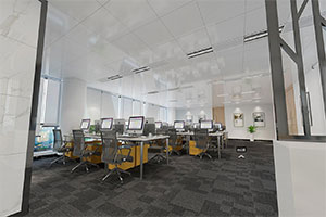 1000方大型辦公室裝修設計全景案例